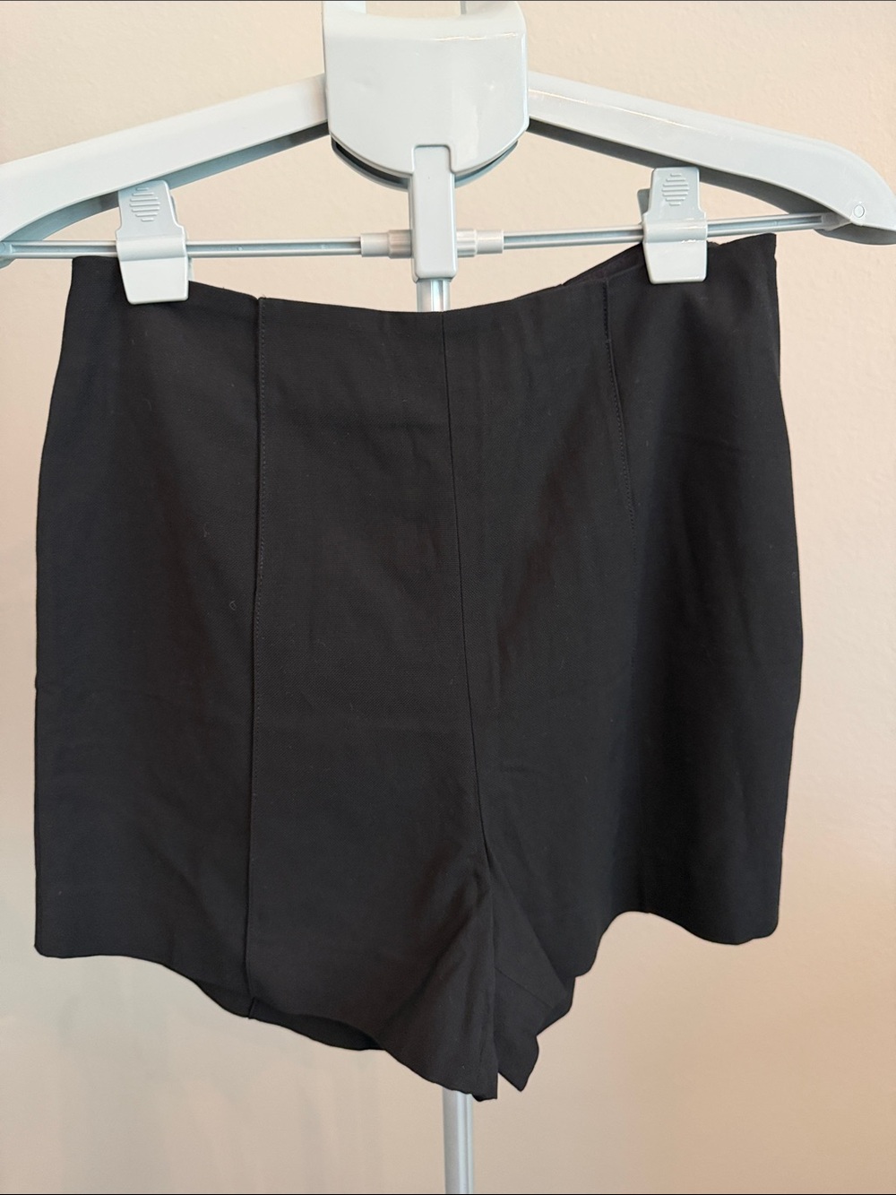Diane Von Furstenberg Simca Black High-Waist Tailored Shorts